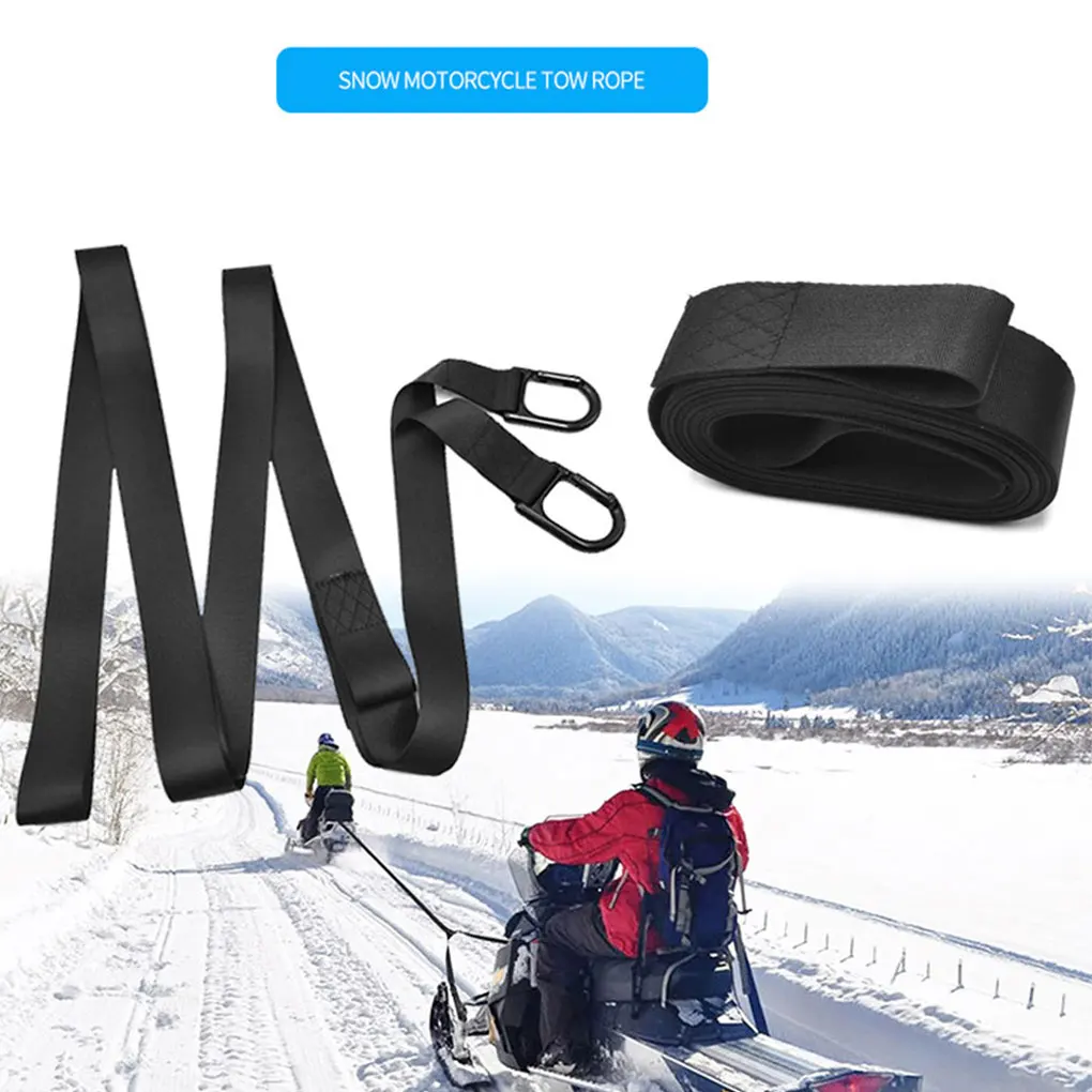 

2Pcs Snowmobile Tow Strap Reinforced Tow Rope Snowmobile Tow Tow Rope Tow Strap Safe Portable