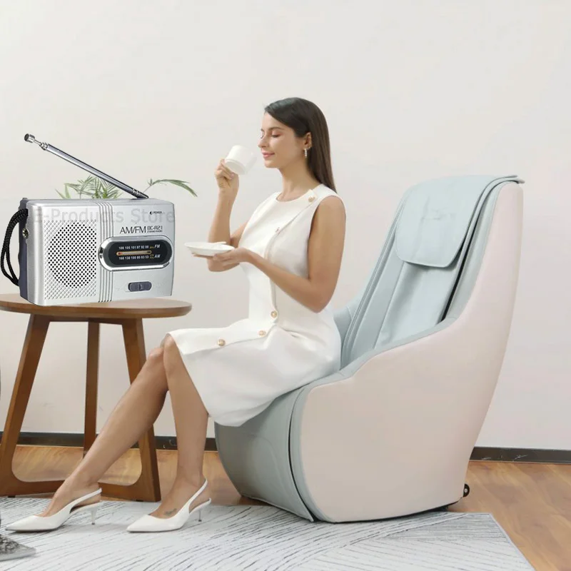 راديو صغير AM FM يعمل بالبطارية راديو محمول ثنائي النطاق BC-R21 مكبر صوت ستيريو للموسيقى أطول الأمد لتشغيل المشي في المنزل