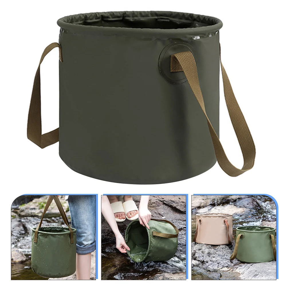 

Lightweight Folding Foot Bath Bucket PVC Collapsible Wash Basin for Outdoor Camping Hiking Travel Folding Bucket