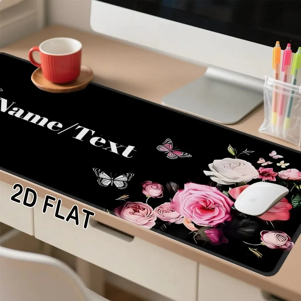 Waterproof Stain Resistant Personalized Custom Mouse Pad With Fine Stitched Edge, Rubber Base Desktop Decor For Dorm Home Office