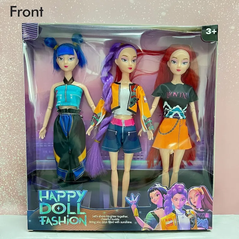 

Набор фигурок Kpop Demon Hunters, Hunters Girl-Rumi, Meira, Zoey, Hunrix Barbie, подвижная модель игрушки, коллекционная для детей