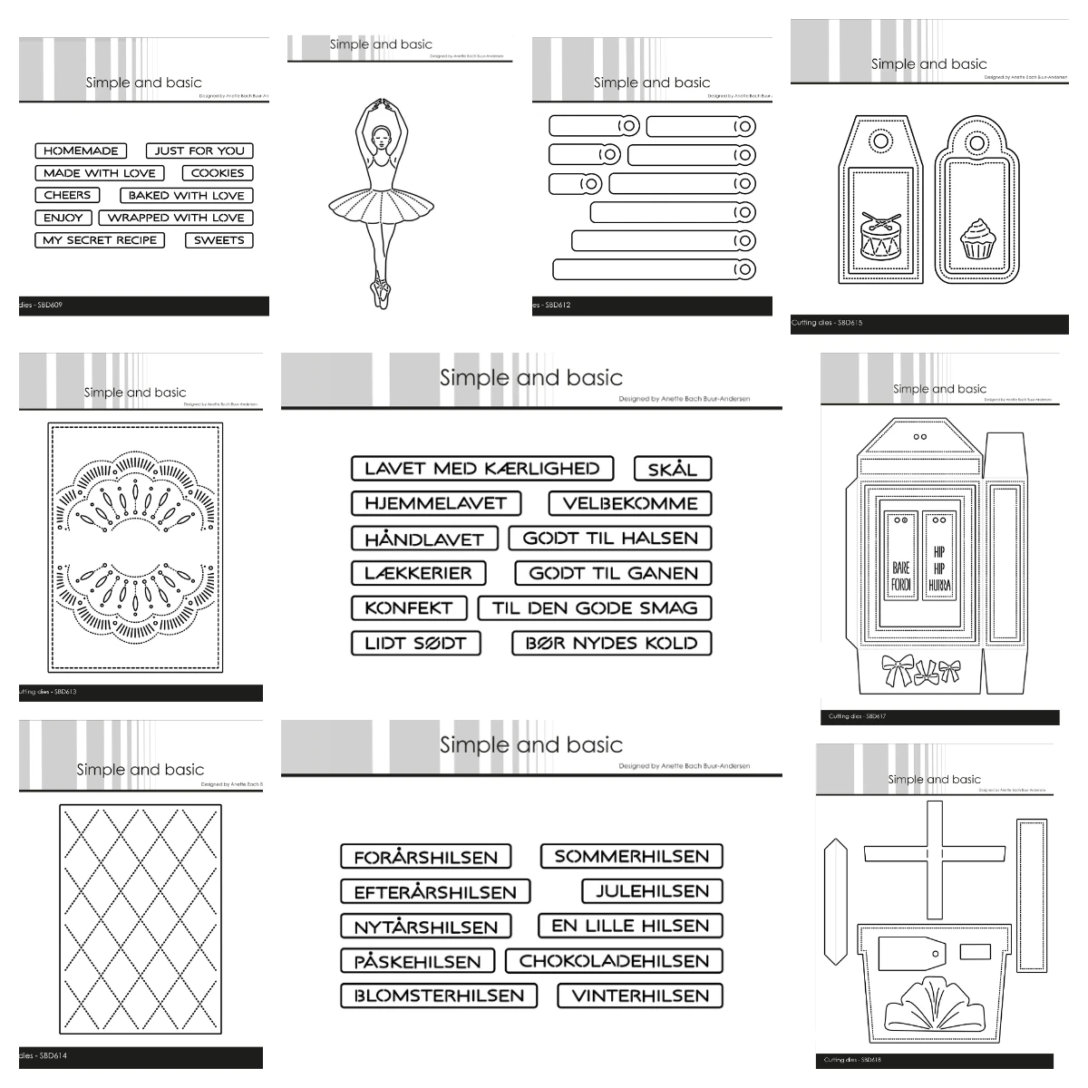 2025 New Dies A6 Doily All-In-One Plate Hjemmelavet XL Present Ballerina Gift Tags Dies Scrapbooking DIY Christmas Card Molds