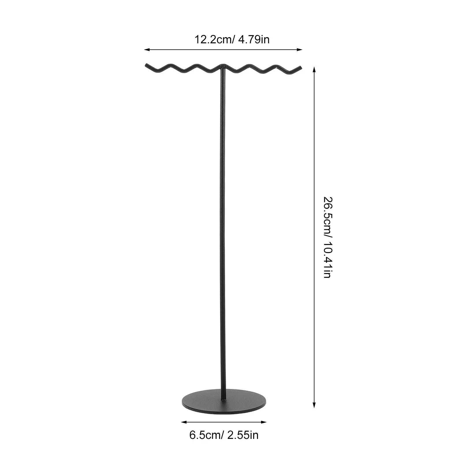 Matte Metal Necklace Organizer Holder Stand T-Shaped Necklace Tree Desktop Jewelry Display Stand Bracelet Pendant Holder