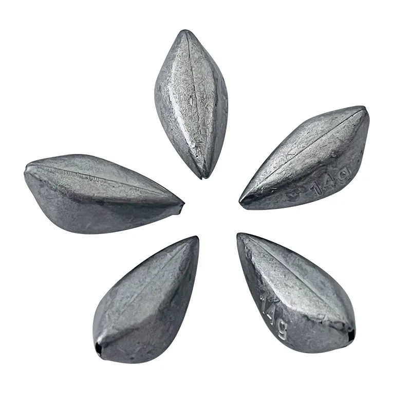 TAKEDO 1BOX FD06 Metall Angeln Sinker 3,5G-14G Blei Einsatz Anhänger Angeln Gewicht Sinker Angeln Zubehör alle Für Angeln – Detail 8
