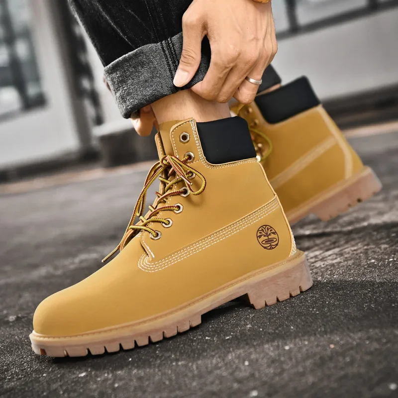 High Quality Men Women Short Boots Autumn Winter 2024 Couple Plush Thick Soled High Top Snow Boots Outdoor Sports Leisure Shoes