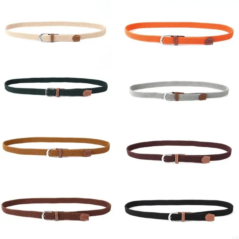 

L5YC Braided Belt Elastic Waist Strap Lightweight Comfortable Sash for Jeans Trousers