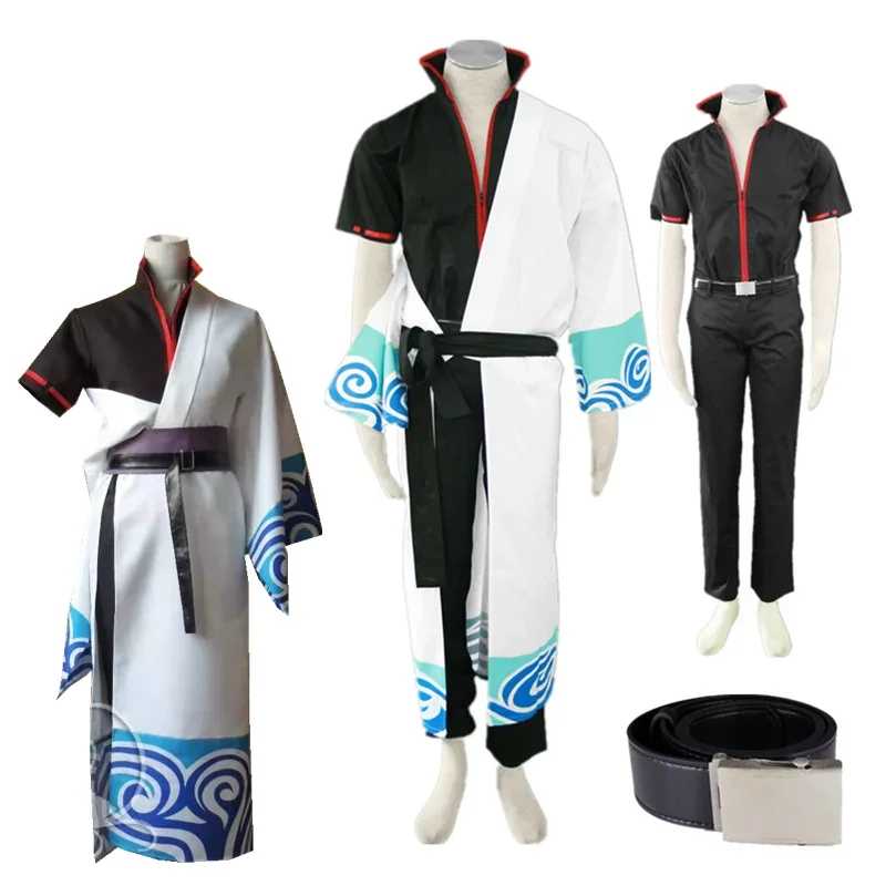 

Anime Cosplay Sakata Gintoki Costume Men's Kimono Suit Cosplay Halloween Costume