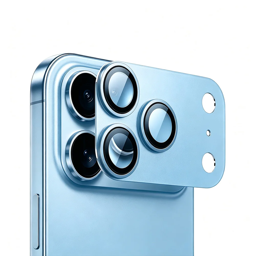 NNBILI 1 Stück Metall-Glas-Kameraobjektivschutz für iPhone 18 Pro 18 Pro Max 17 Pro 17 Pro Max iPhone Objektivabdeckung Zubehör