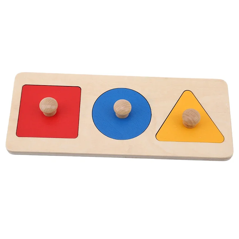 Puzzle en bois Montessori, jouets de tri de formes géométriques, jeux éducatifs colorés pour l'apprentissage préscolaire des mathématiques, pour bébés et tout-petits