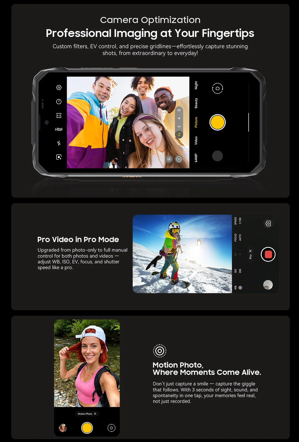 Blackview ROCK 1 AI Rugged Smartphone 6.56-inch 90Hz Display 256GB MediaTek Helio G81 4G Android 16 NFC Torch 15000mAh/33W