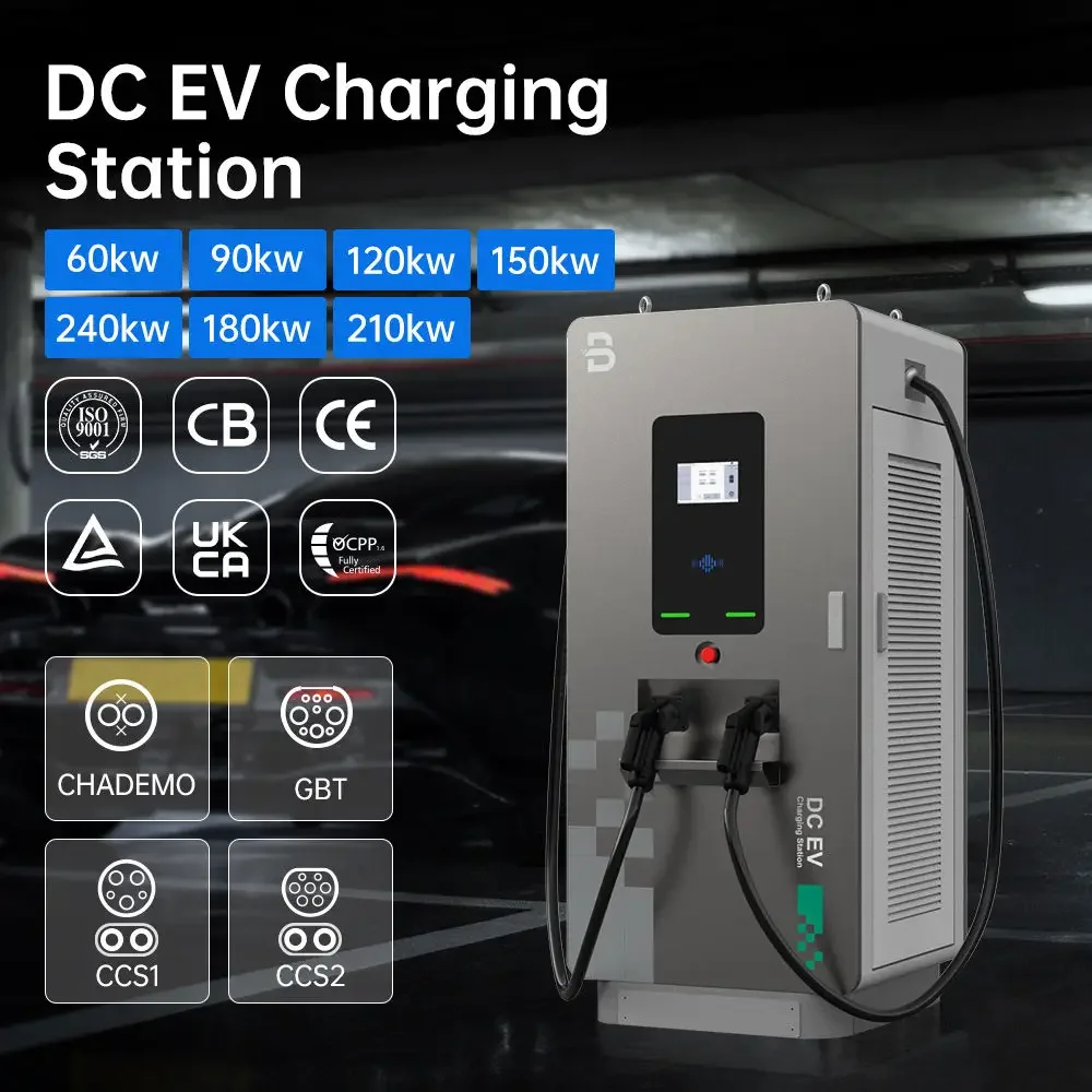 Beny IP55 30 кВт/40 кВт/60 кВт/90 кВт/120 кВт/150 кВт/180 кВт/240 кВт Ev Dc Power Fast Charging Station CCS1 CCS2 EV Зарядное устройство с OCPP