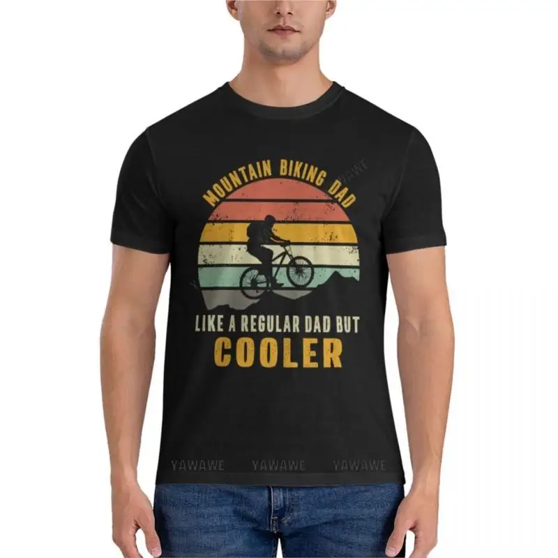 mountain biking dad like a regular dad but cooler Essential T-Shirt kawaii clothes anime men clothing t shirts for men cotton