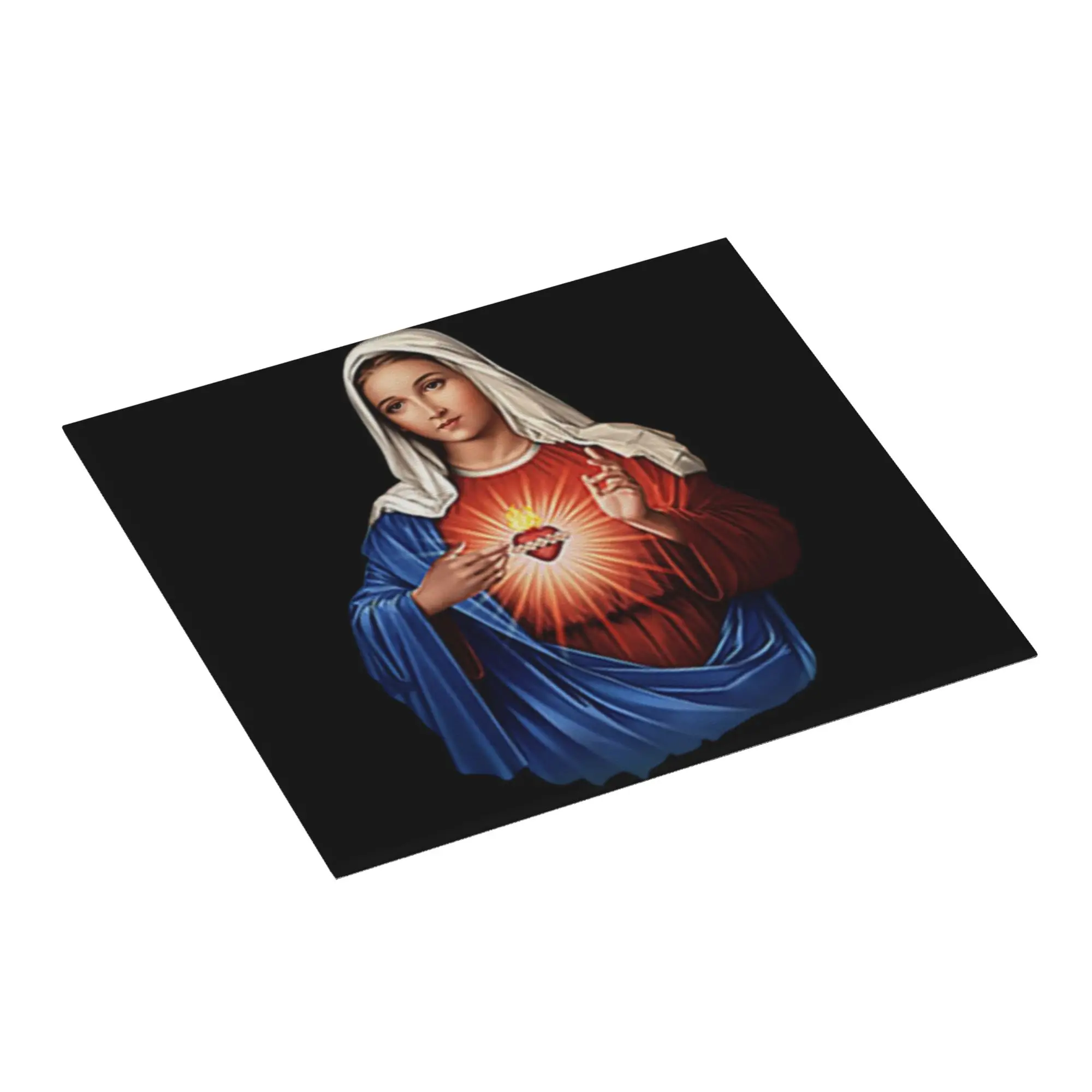 Virgen De Guadalupe Virgin Mary Non Slip Kitchen Counter Protector Mat Barware Tableware Reusable Drying Mat For Kitchen