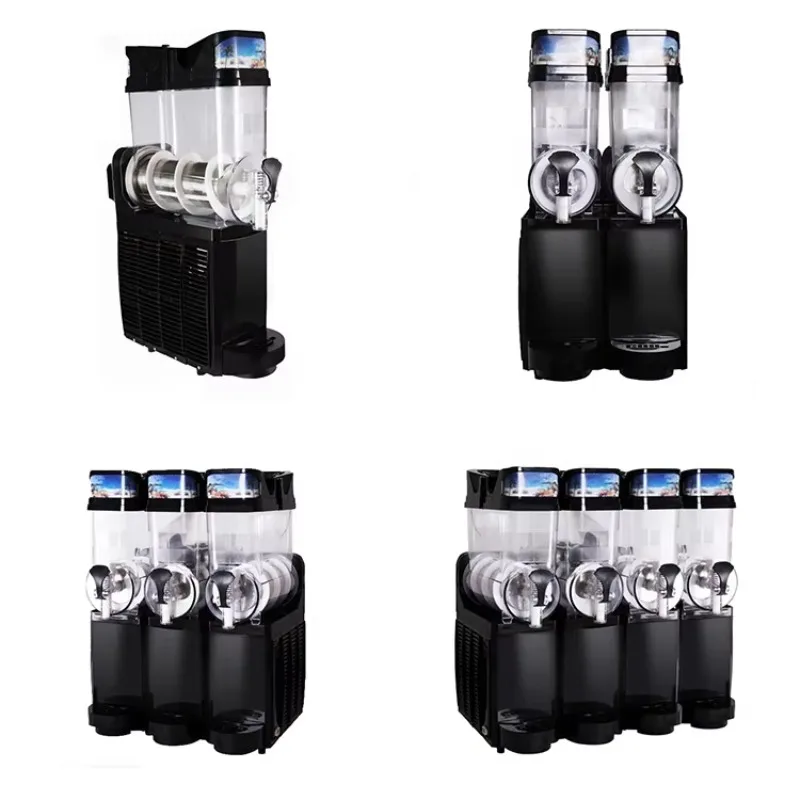 حار بيع عالية الجودة صانع عصير كاذبة آلة طين الثلج المجمد مع 1 إلى 4 خزانات #3