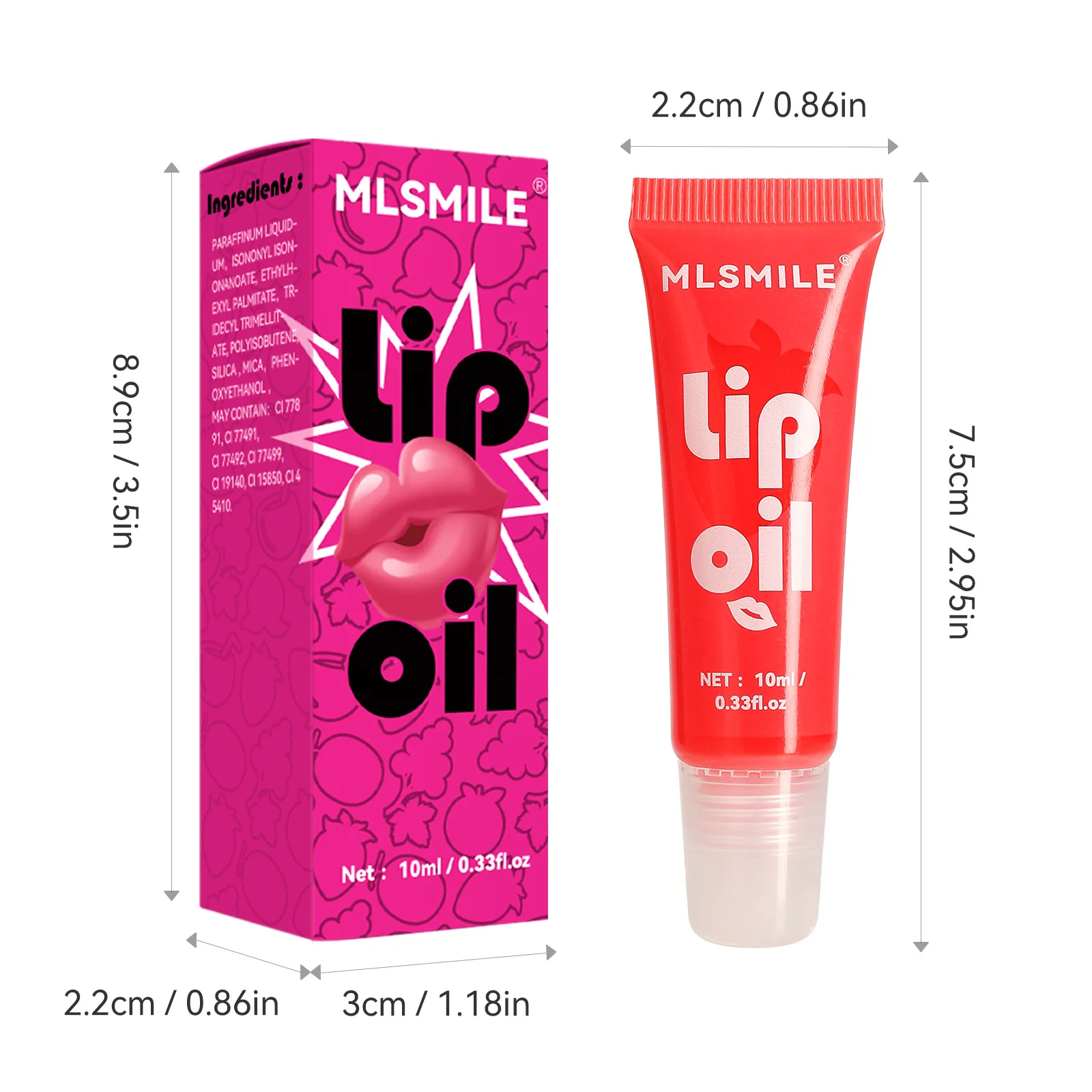 Plumping Jelly Fruit Lip Gloss, Lasting Hidratante, Óleo Labial Transparente, Água Light Mirror Líquido Batom, Lábios Maquiagem Cosmética