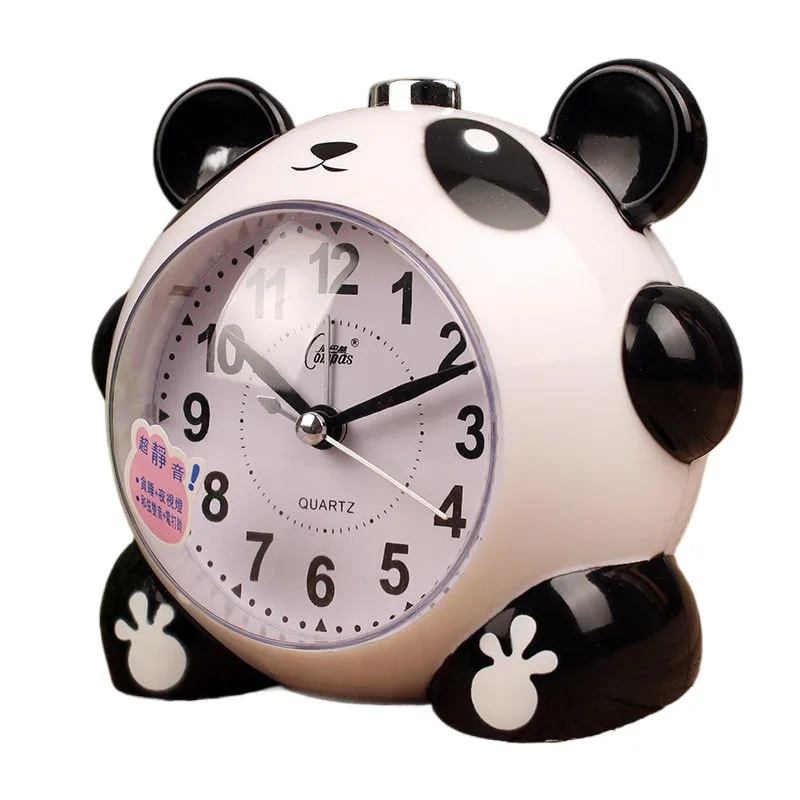 

Animal Silent Night Light Alarm Clock, Ringing Alarma Despertador, Panda Frog Owl Needle Clock, Room Decor, Gifts for Children