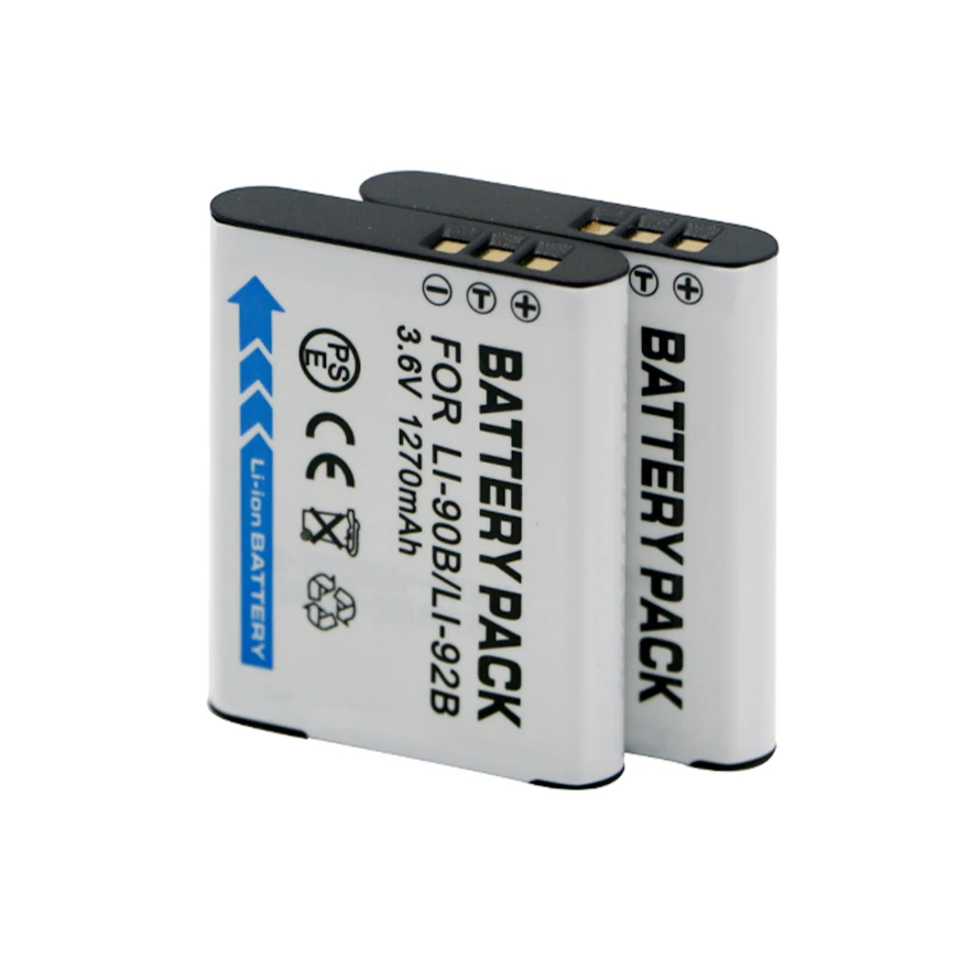 Li-90B Li-92B Battery for Olympus TG-3, TG-4, TG-5, TG-6, SP-100, XZ-2, SH-1,SH-2,SH-50 iHS Camera Batteries LI90B LI92B