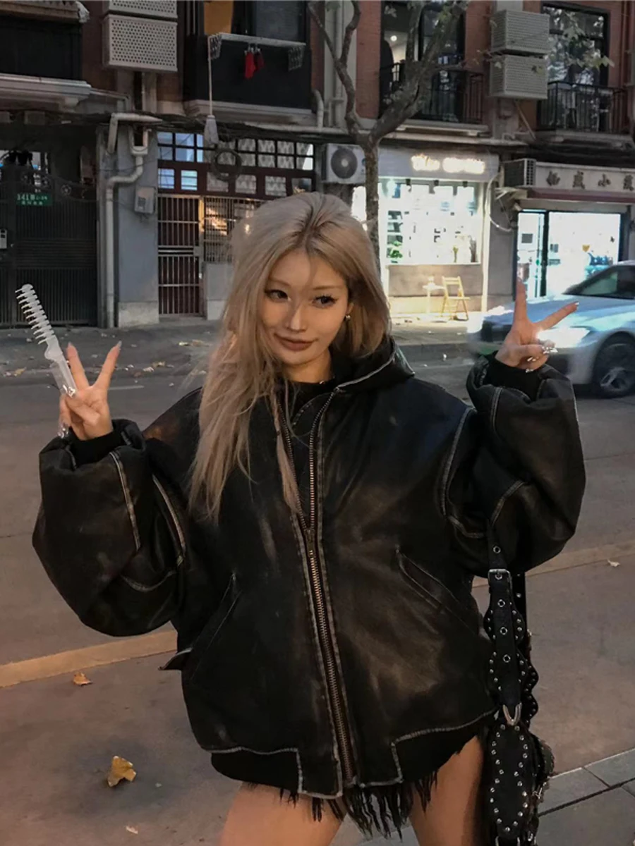 Waed القطن Jaet مقنعين الأمريكية العصرية تلاشى اللون الثقيلة دو الخريف الشتاء جديد وصول الشباب الدافئة Thiened معطف غير رسمي #2