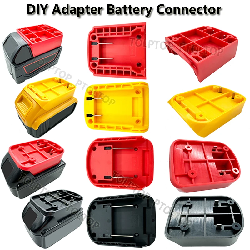 1pcs DIY Charger Housing Adapter Battery Connector for Makita for DeWalt for Milwaukee 18V Li-ion Battery Holder Base Tool