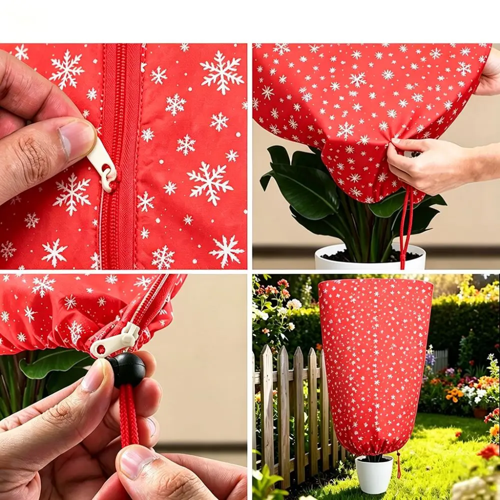 Breathable Winter Plant Cover Garden Frost Protection Blanket Fabric Shield Outdoor Potted Tree Shrub Winterizing Wrap