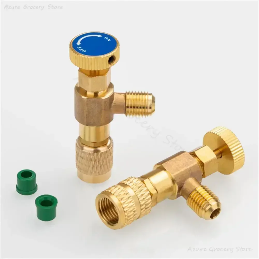 2PCS Air Conditioning Refrigerant Safety Valve R410A R22 1/4