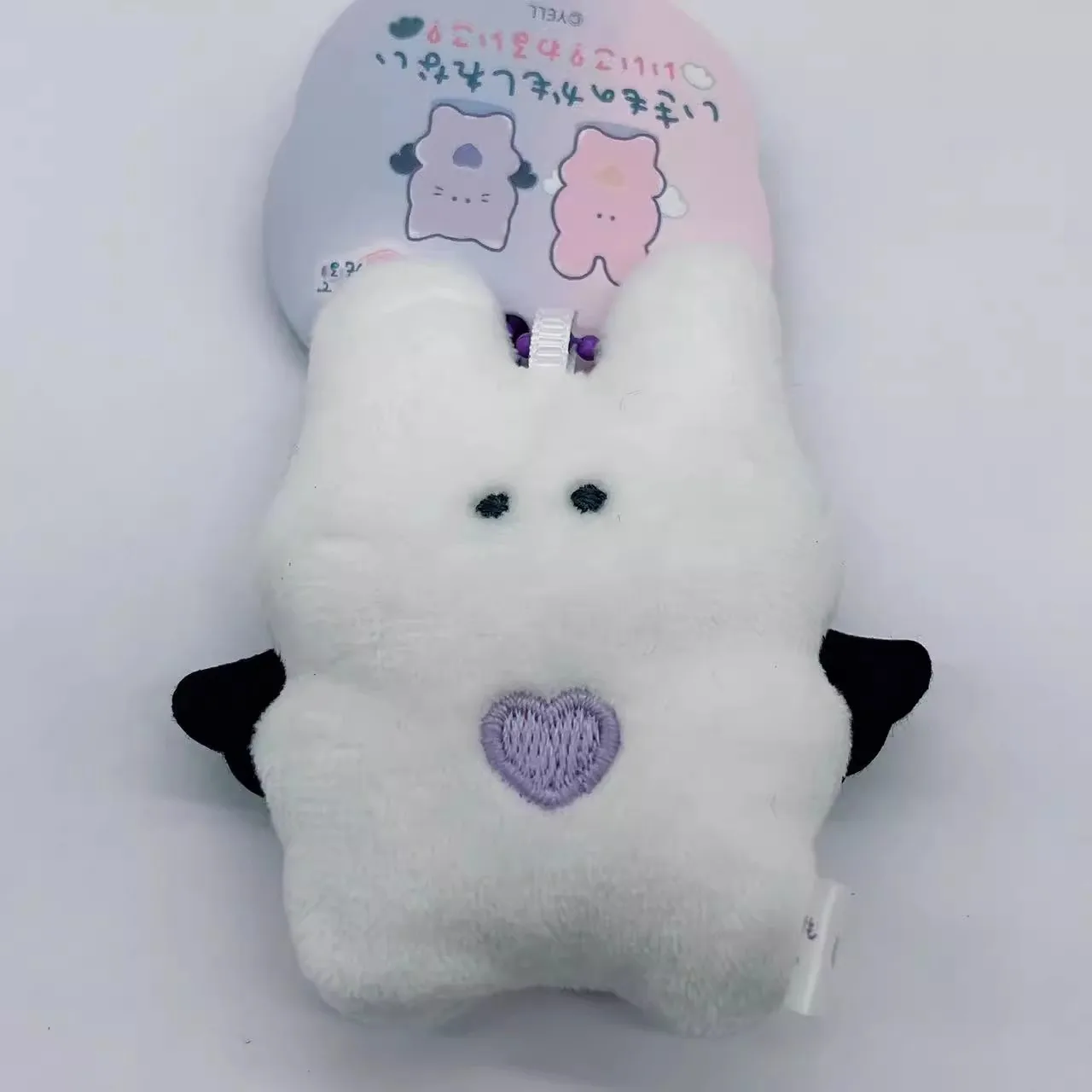Plush pendant batch embroidered figure black and white wings 10 models 6cm