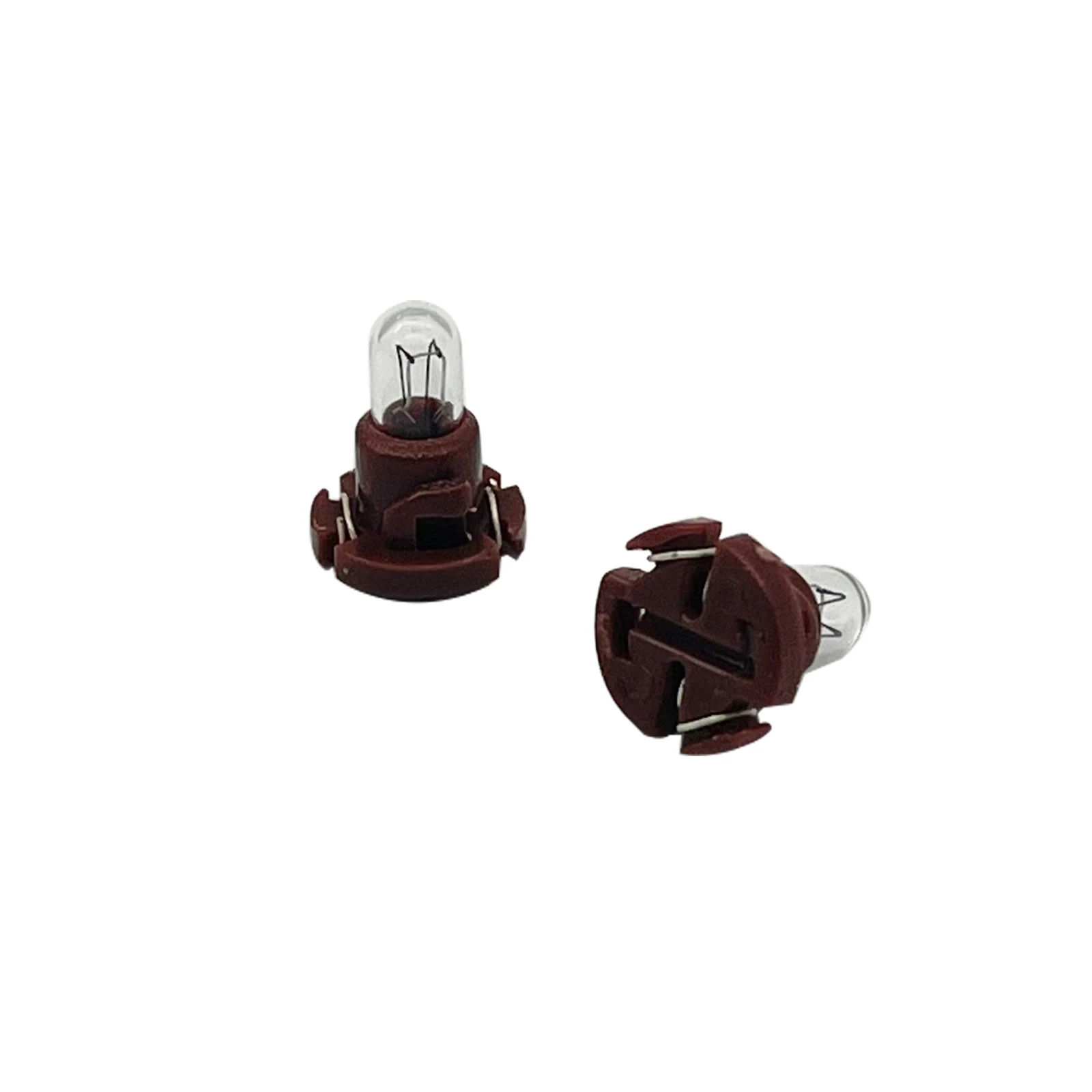 10pcs T4 Bulbs Lamps for Honda Toyota Nissan Mitsubishi Dashboard Instrument 12V 1.4W  Brown Base