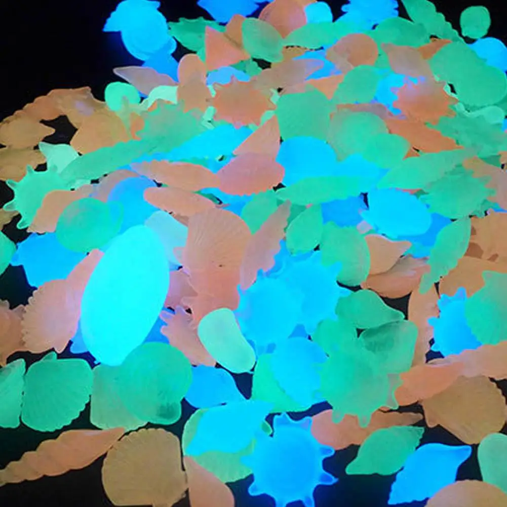 10000Pcs/bag, Gardening Aquarium Landscape Fluorescent Small Stone Vase Hourglass Luminous Sand Fluorescent Particles