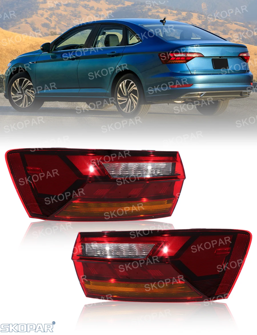 LED Tail Light For VW Jetta GLI 2019 2020 2021 2022 2023 2024 Car accessories Outer Side Rear Brake Lamp 17A945095A 17A945096A
