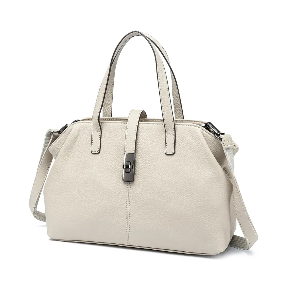 Style Trendy New Genuine Leather Ladies Bag Simple Women's Shoulder Crossbody Versatile Commuter Simple And Spacious Handbag