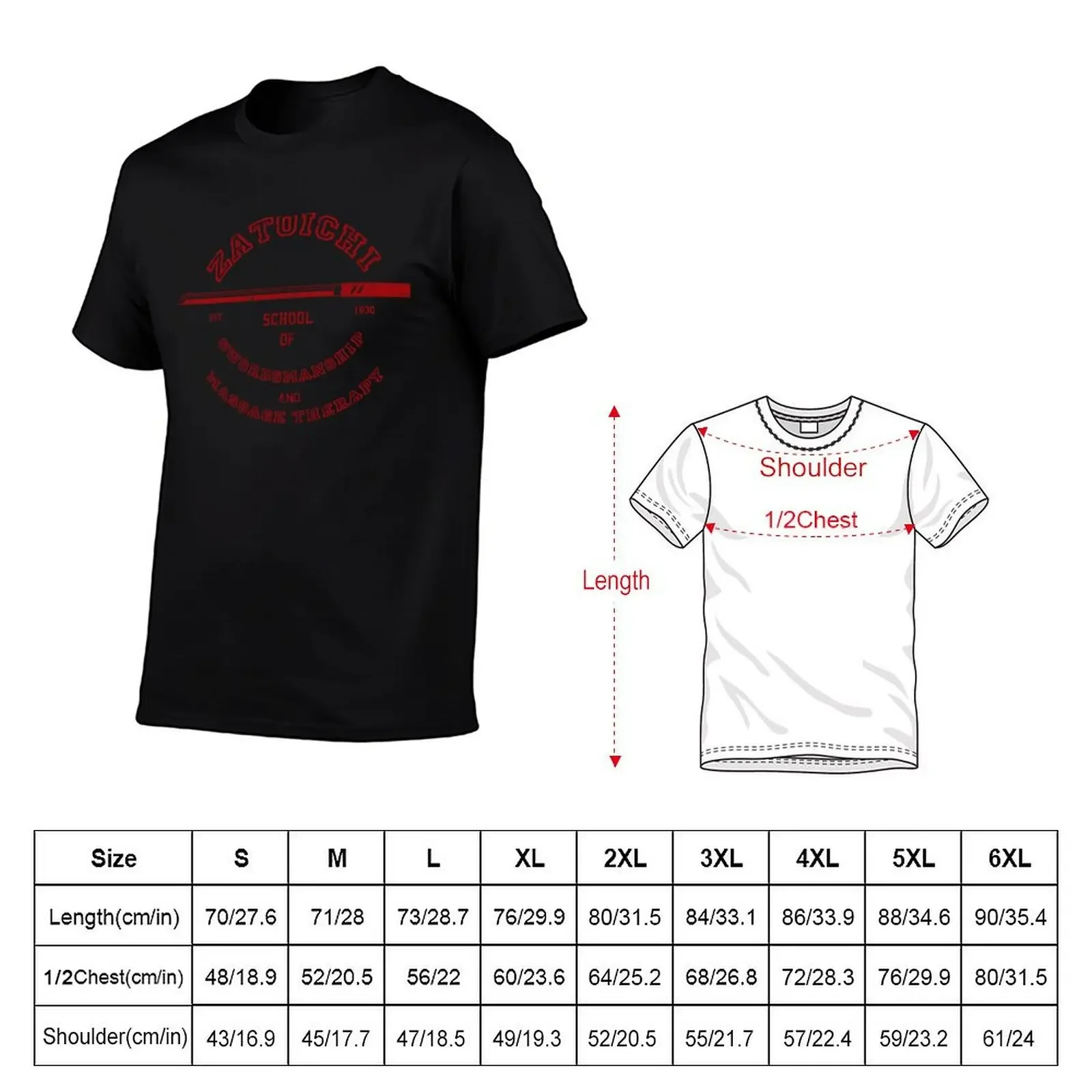 Zatoichi School T-Shirt aesthetic clothes shirts graphic tees plain t shirts men