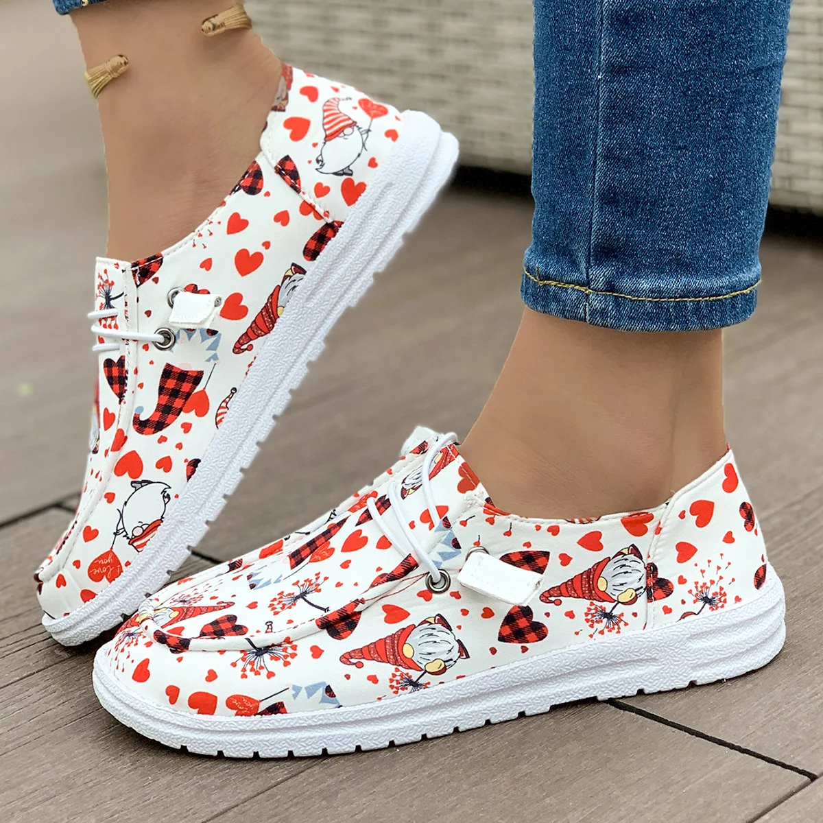 Chaussures plates confortables et décontractées pour femmes, bouche peu profonde, document solide, Halloween, grande taille, mode printemps et automne, nouveau
