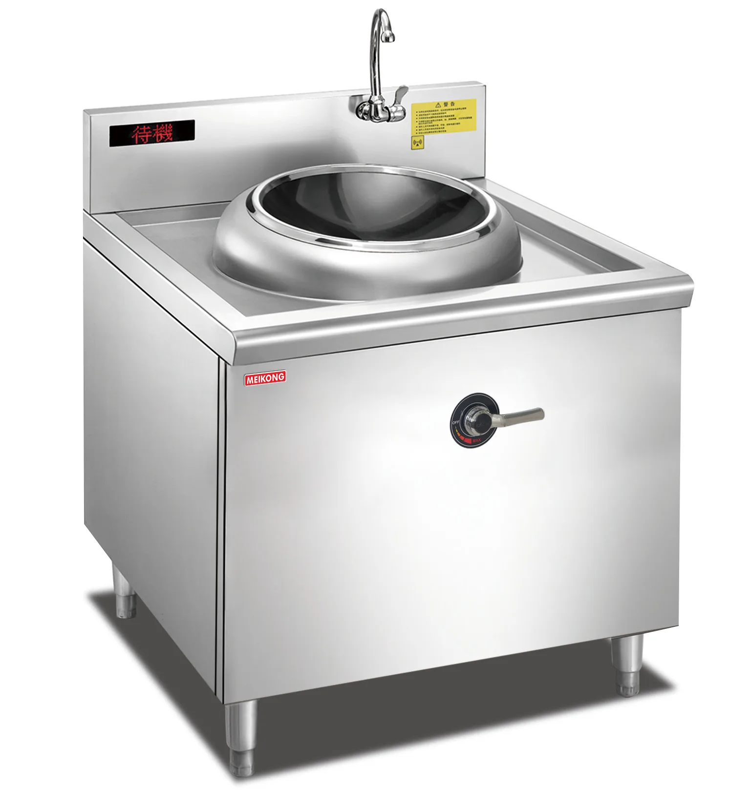 

Мощная индукционная плита-вок для азиатских ресторанов, коммерческая электрическая плита с одной конфоркой из нержавеющей стали