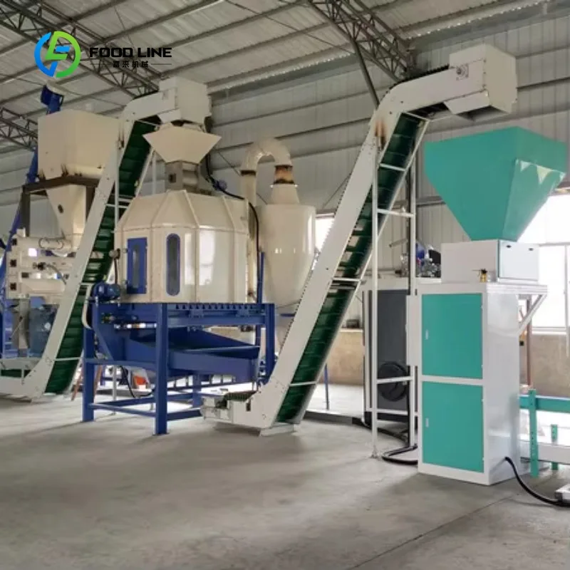 Customized Industrial Ring Die Feed Pelletizing Production Line for Cattle Poultry and Aquaculture Feed