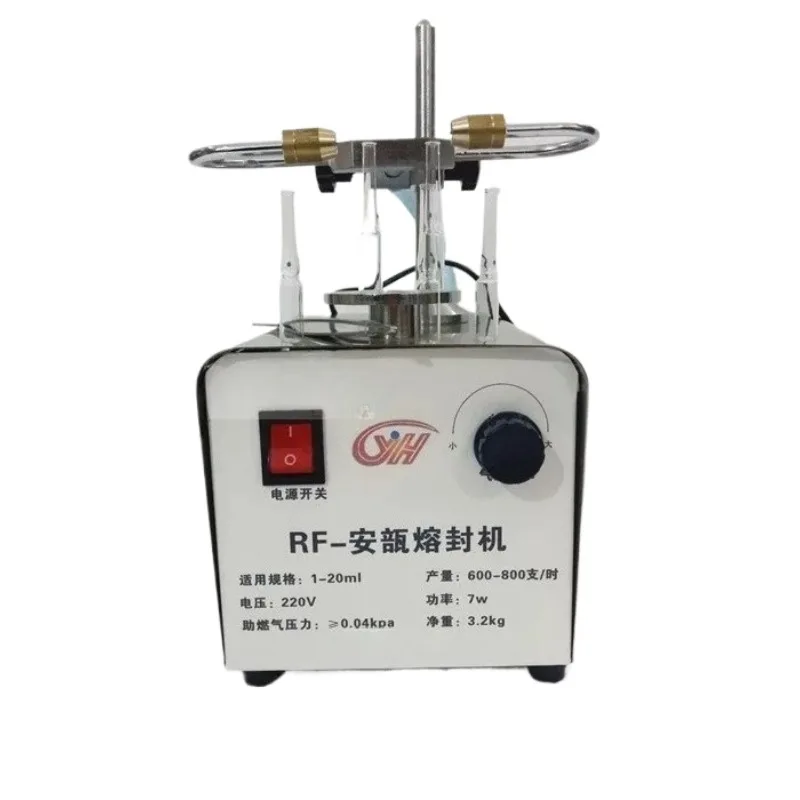 RF Ampoule Melting Glass Tube Hot Welding Machine Laboratory Ampoule Sealing Machine Manual Ampoule Sealer