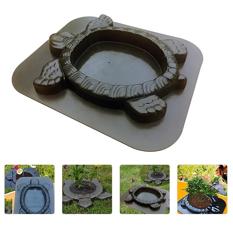 Simulation Turtle Shaped Garden Path Pavement Landscape Stepping Stone Maker Mould DIY Cement Paving Mold Floor Tiles