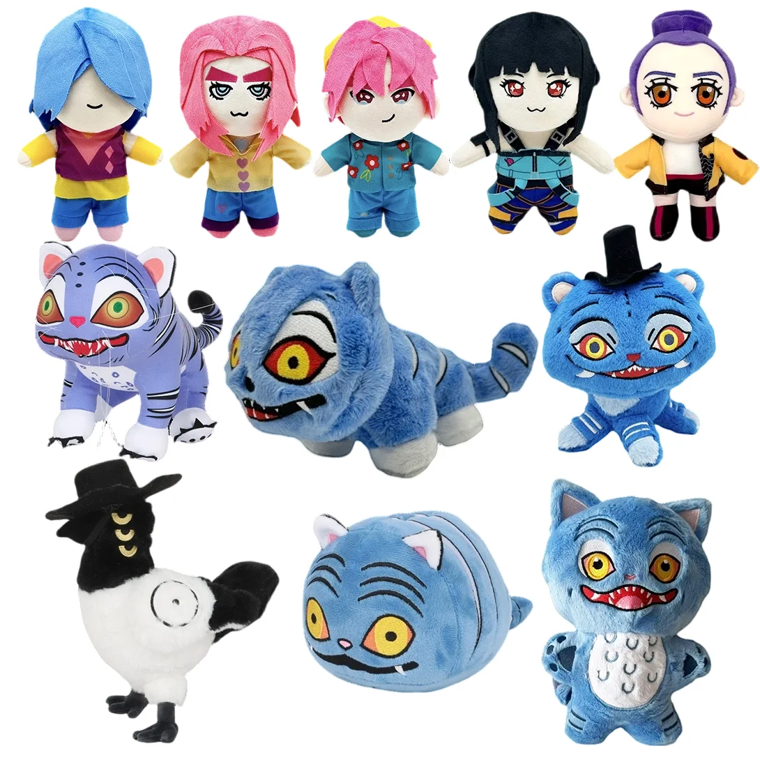 

2024 Demon Hunters Tiger Плюшевая игрушка Demon Hunters Kpop Аксессуары Игрушка Tiger Plushie Doll K Pop Demon Hunters Мерч Подарок на день рождения