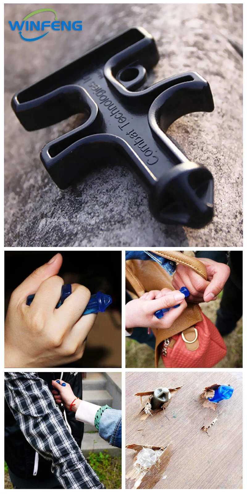Nylon Kunststoff Stahl Selbstverteidigung Duron Bohrer Stinger Persönliche Sicherheit Notfall Glasbrecher Outdoor Camping Überleben EDC Werkzeug – Detail 2