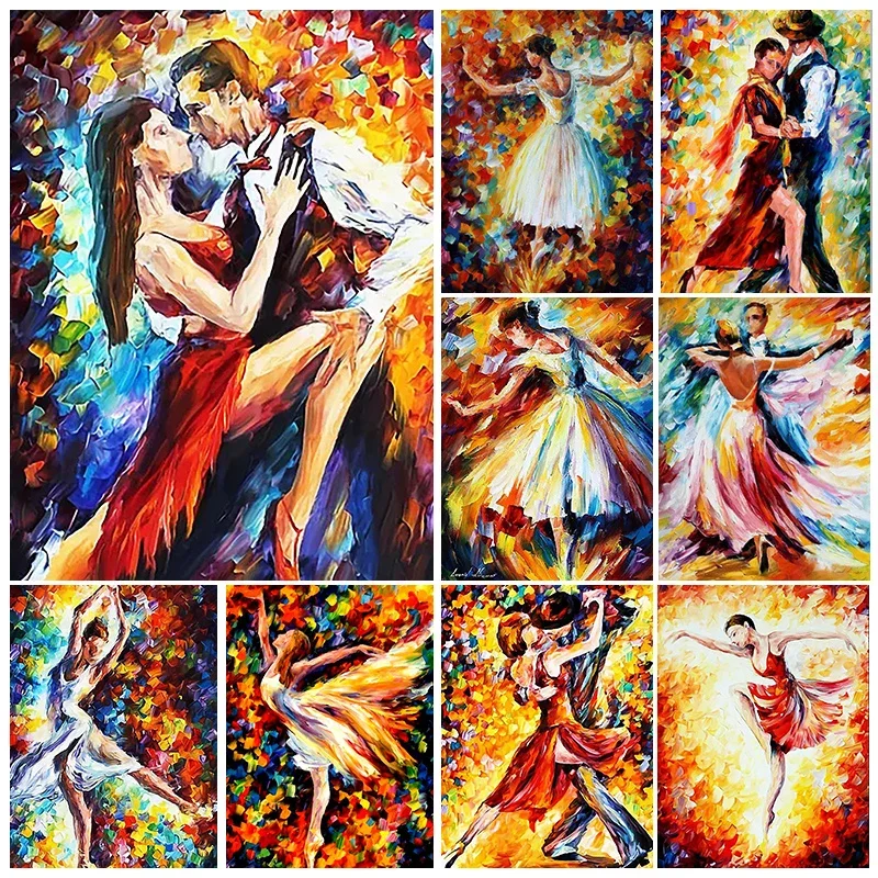 

5D Diamond Painting Ballet Girl Oil Painting Full Drill Diamond Mosaic DIY Hand Inlaid Rhinestone Embroidery Home Decor Gifts