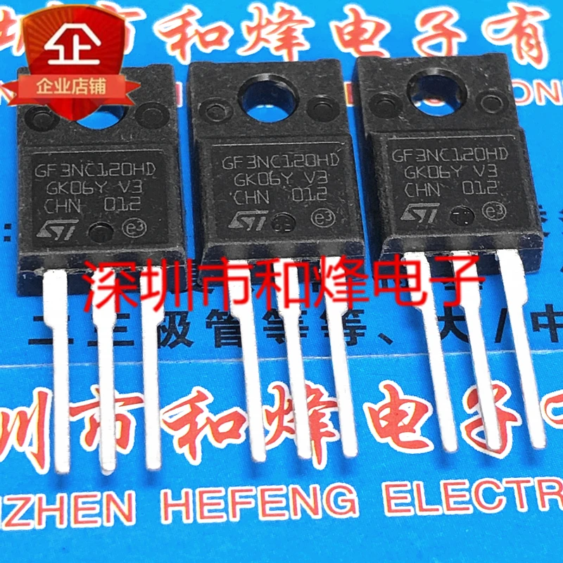 5PCS-10PCS GF3NC120HD STGF3NC120HDTO-220F 1200V 6A Original On Stock Quick shipping