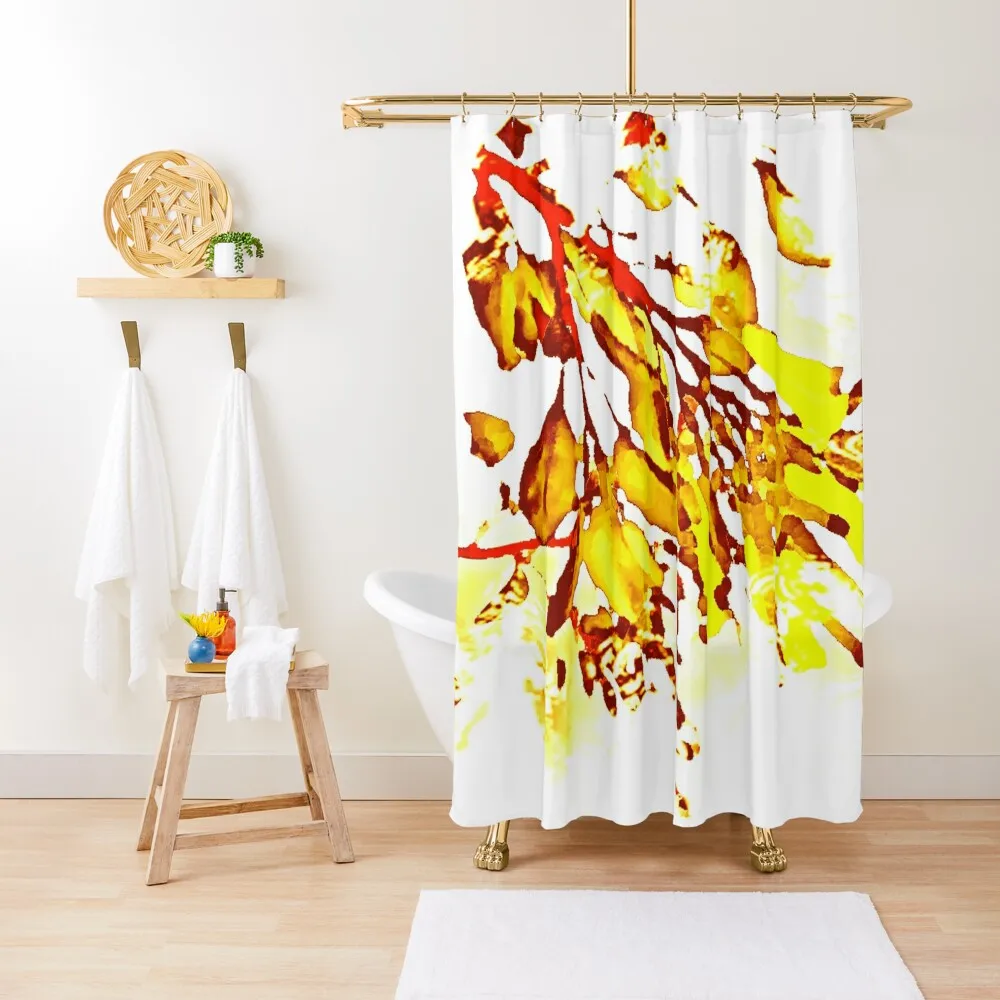 

Yellow- red- brown, leaves by Iritof Shower Curtain Shower Set For Bathroom In The Bathroom Shower For Bathrooms Window Curtain