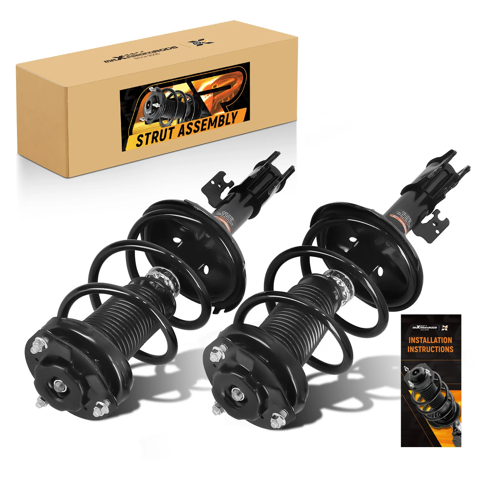 

Pair Front Strut Spring For Toyota Highlander 2004-2007 3.3LITER V6 AWD BASE