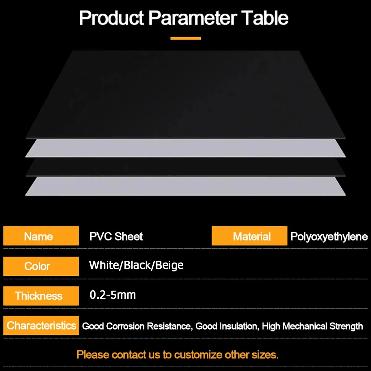 2-10pcs PVC Plastic Sheet Thick 0.2-1mm Hard Board White/Black Model Handmade Pad Panel Plate 100x100 100x150 200x200 300x300mm