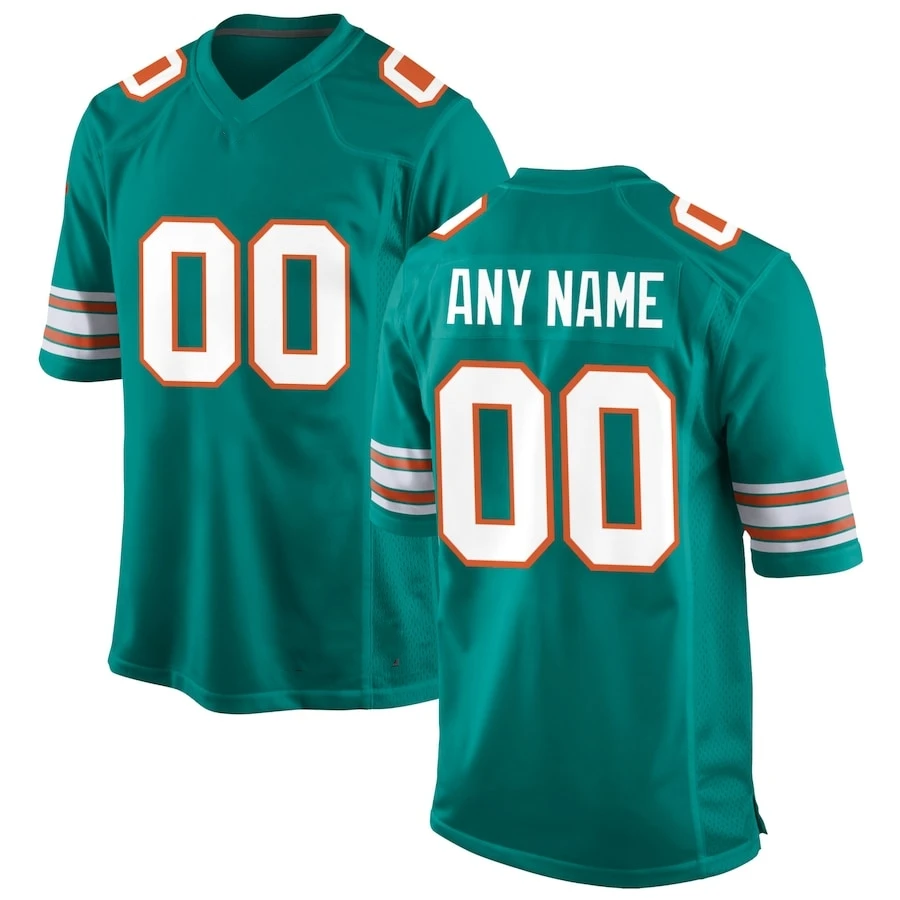 Personnalisé Miami Cousu Jersey Amérique Jeu Footbball Jersey Personnalisé N'importe Quel Nom Numéro Tous US Taille S-3XL