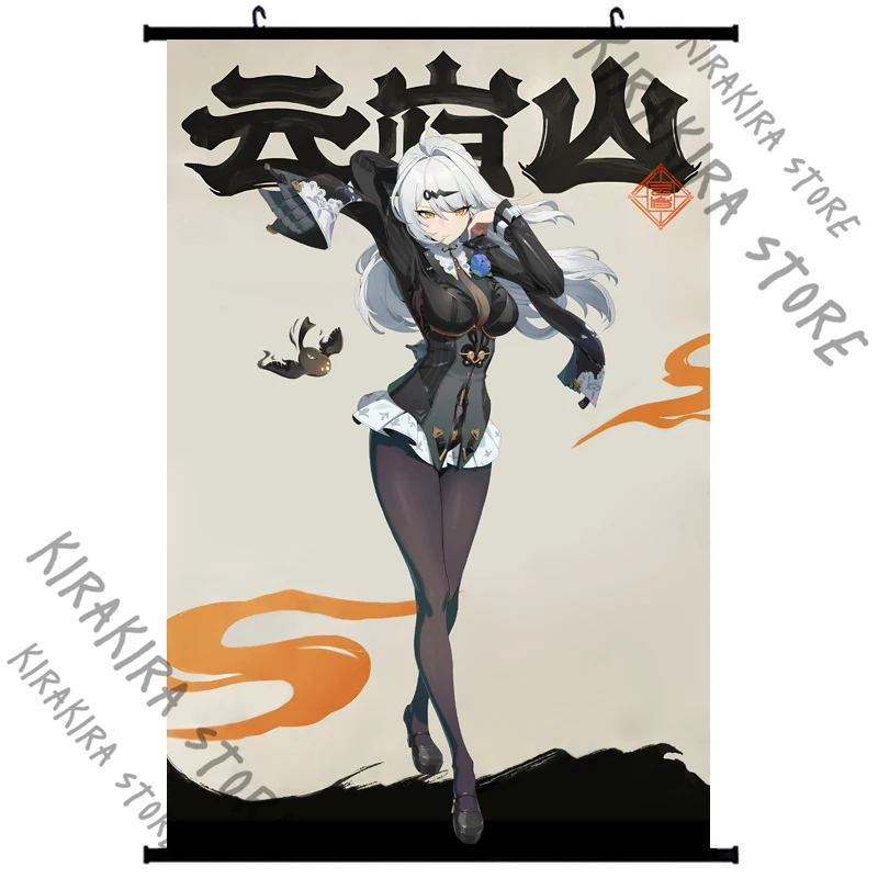 애니메이션 벽지 Yixuan 코스프레 벽 스크롤 교수형 포스터 Zenless Zone Zero Paintings 플래카드 액세서리 장식품 장식