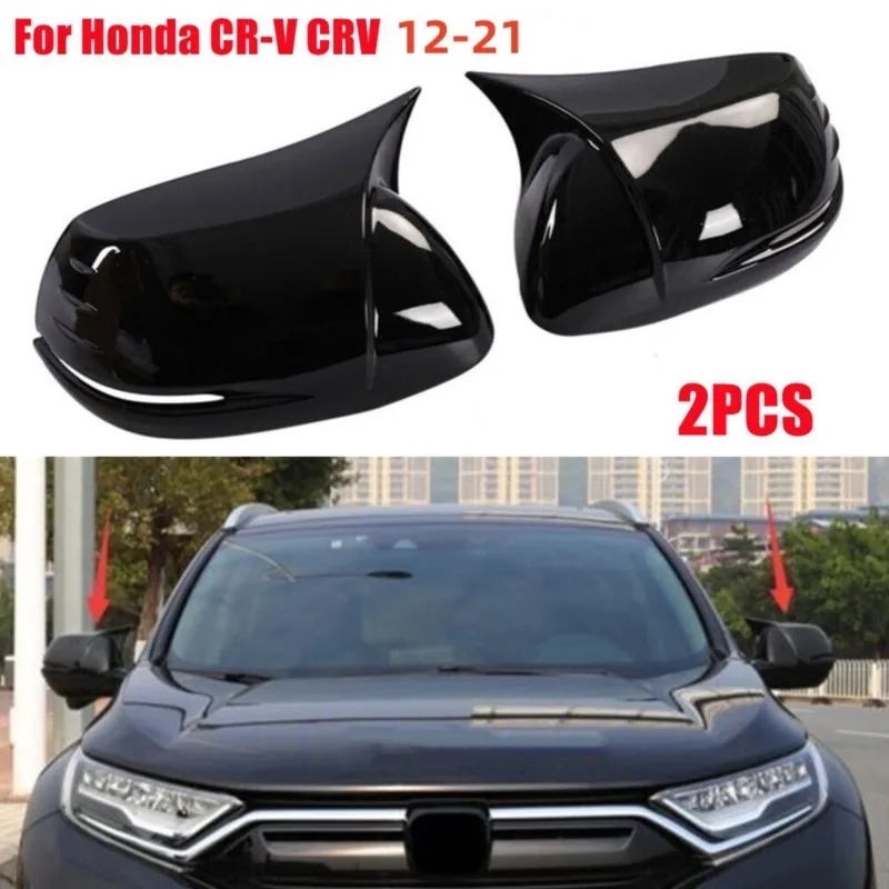 

For Honda CRV CR-V 2012- 2018 2019 2021 Car Rearview Side Mirror Cover Wing Cap Exterior Door Sticker Case Trim Carbon Fiber