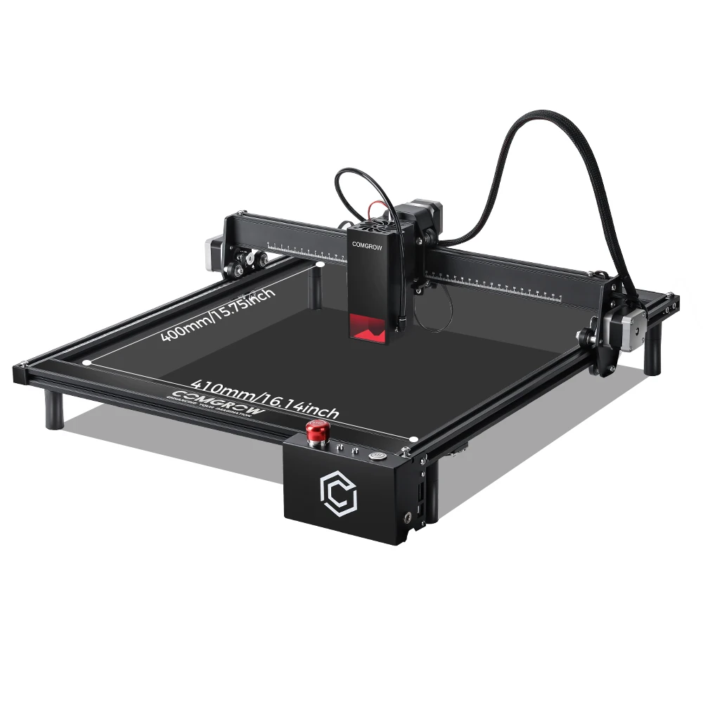 COMGROW-Máquina De Corte De Gravação A Laser, Desktop CNC Laser Gravador, Cortador, DIY Carpintaria, Metal CNC Router, Z1 PRO, 20W