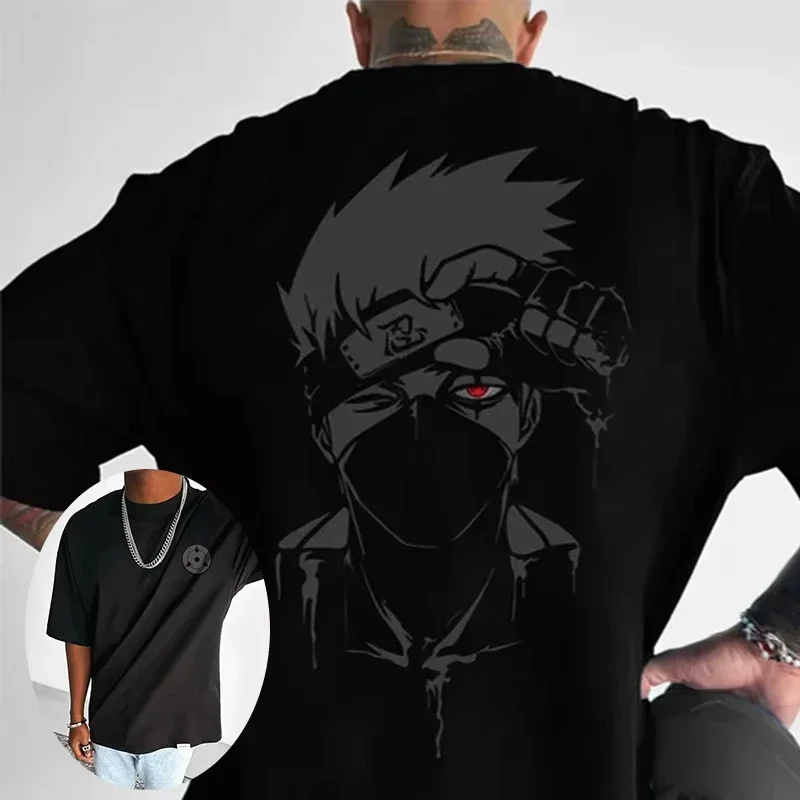 Japanische Anime männer T-shirt Sommer Neue Trend Hip Hop Baumwolle Gedruckt Kurzen ärmeln Casual Täglichen Übergroßen Halbarm top