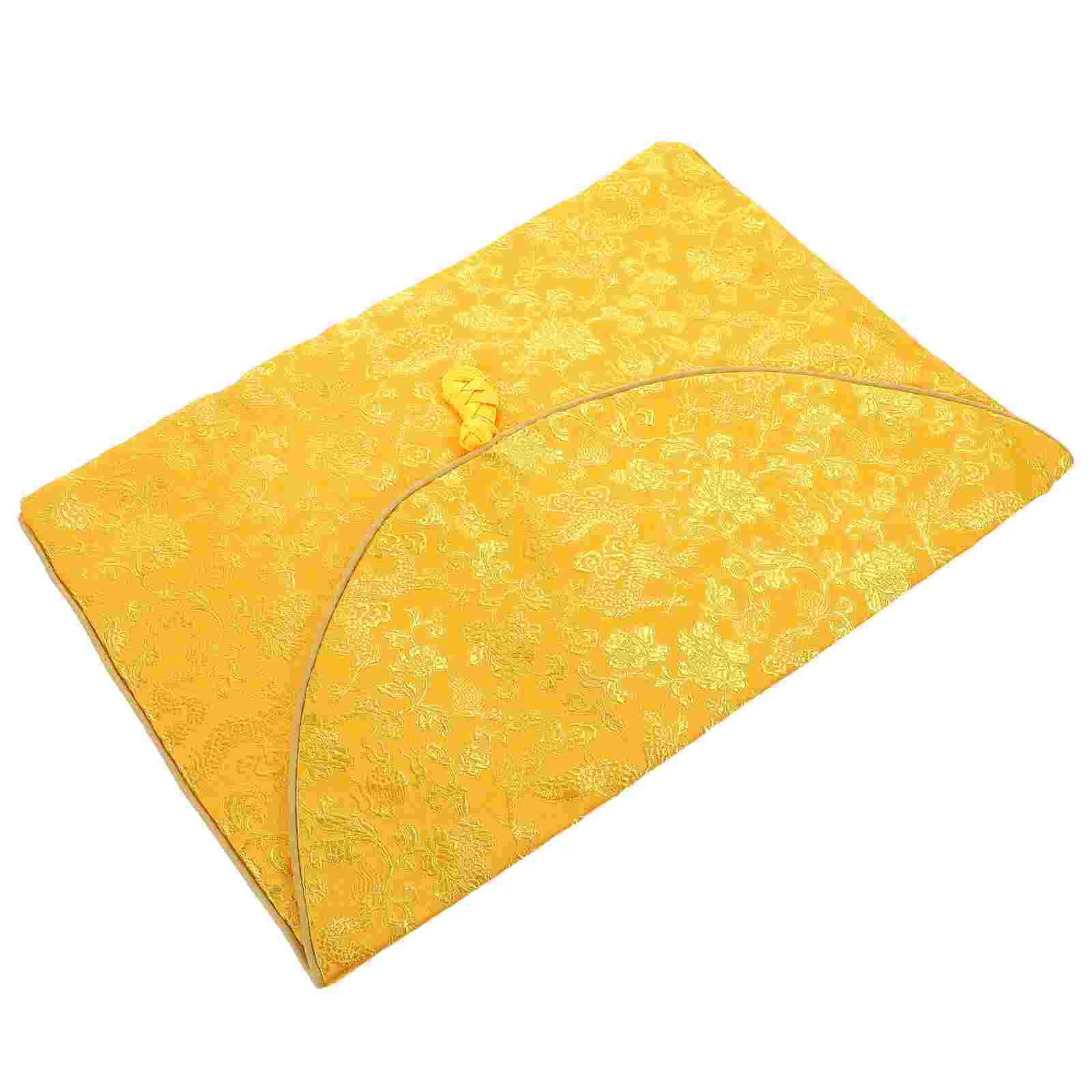 Buddhist Scriptures Pouch Brocade Bag Buddhist Jewelry Pouch Delicate Small Gift Storage Pouch Retro Scripture Bag Double-layer