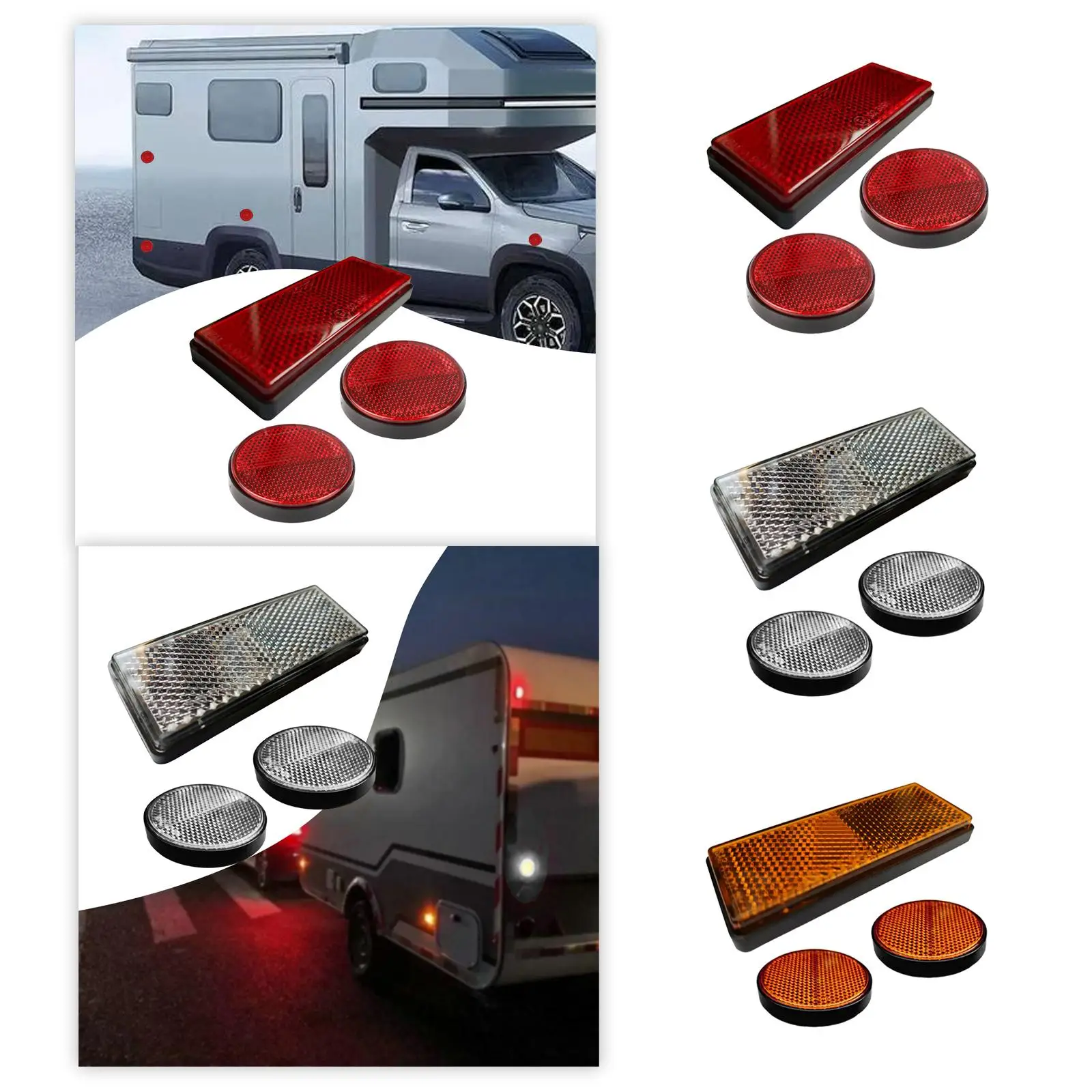 

3x мотоциклетный отражатель заменяет запасные части, аксессуары, профессиональный светоотражающий предупреждающий отражатель для мотоцикла, грузовика